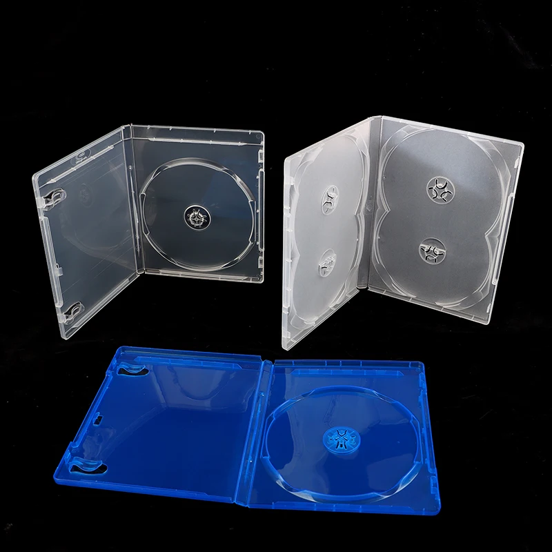 【1 Stück Kunststoff-Einzel-/Doppel-/3-/4-teilige CD-Spielhülle, verdickte CD-DVD-Disc-Schutzhülle, Aufbewahrungsbox, Organizer】