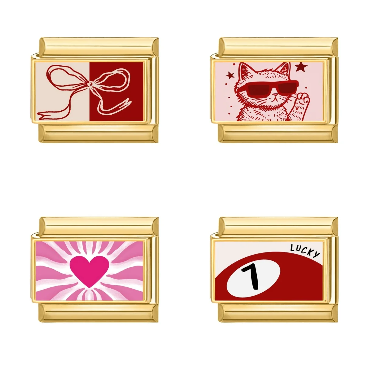 Neue schöne Haustier Katzen und Hunde italienische Charm Links passen 9MM Edelstahl Armband Frauen Männer DIY Herstellung von Schmuck Image