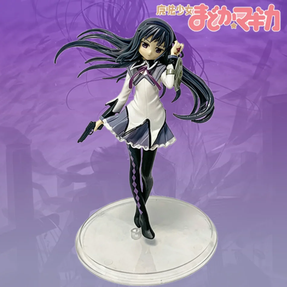 NEU 17CM PMMM Puella Magi Anime Figur Akemi Homura PVC Ornamente Spielzeug Figurine Niedliche Loli Sammlerstück Modell Spielzeug Geschenk Image