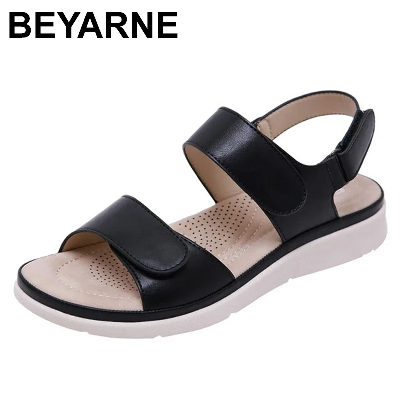 BEYARNEfashion für frauen, niedrigen römischen sandalen, hohe qualität sexy flache schuhe, frauen schuhe, sommer strand schuhe, sandalsL026