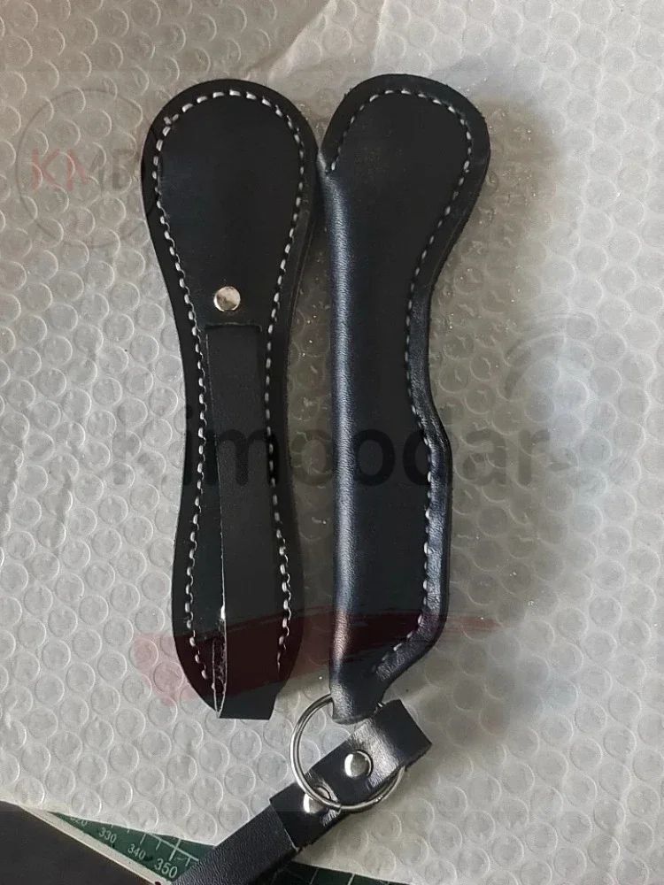 1PC 18cm Verteidigung Fitness Leder Klöppel Kopf Rindsleder Übung Klöppel Hand Genäht Camping Fitness Integrierte Blei Block