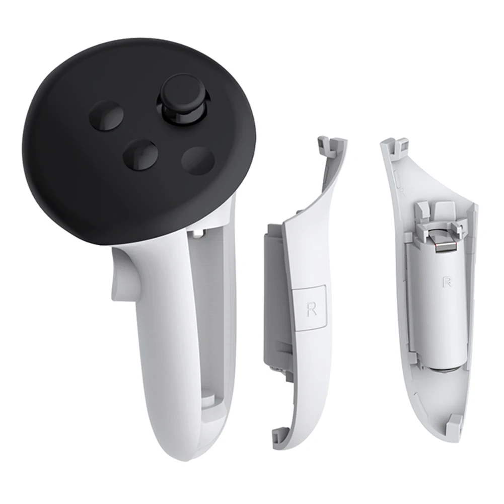 VR-Controller Akkupack Rechte und Linke Ladegriffe Abdeckung Zubehör für Meta Quest 3S/Quest 3 Image