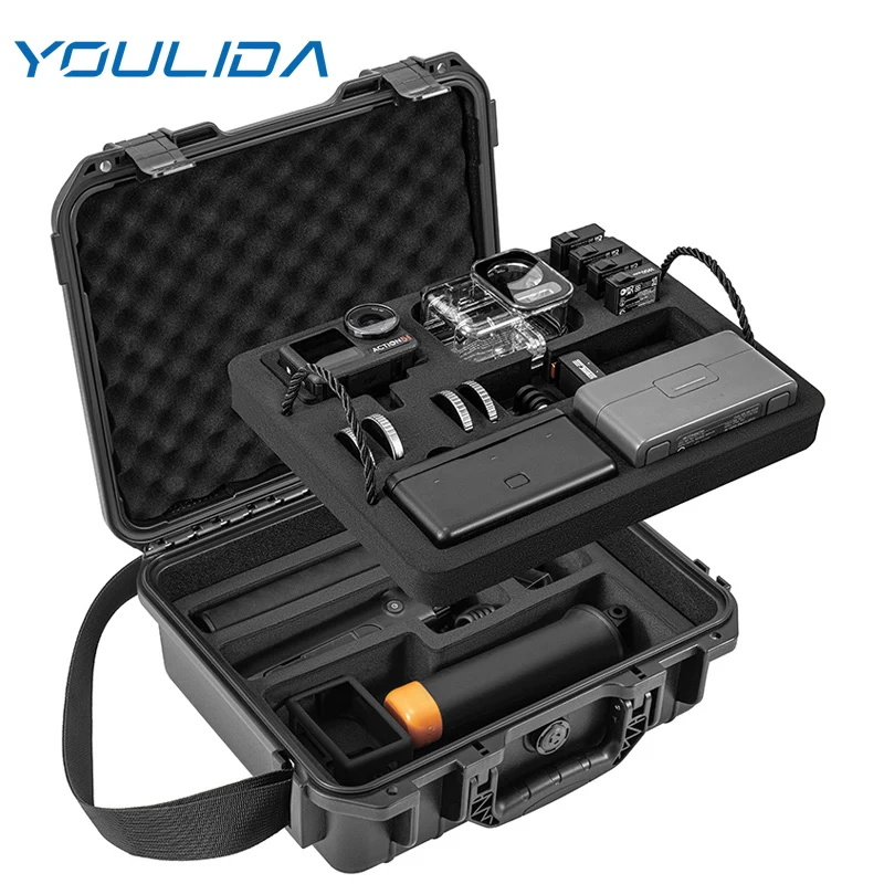 Für DJI Osmo Action 5 Pro Kamera Zubehör Hard Case 2-lagige wasserdichte Aufbewahrungsbox Tragetasche Tragbarer Reisekoffer Image