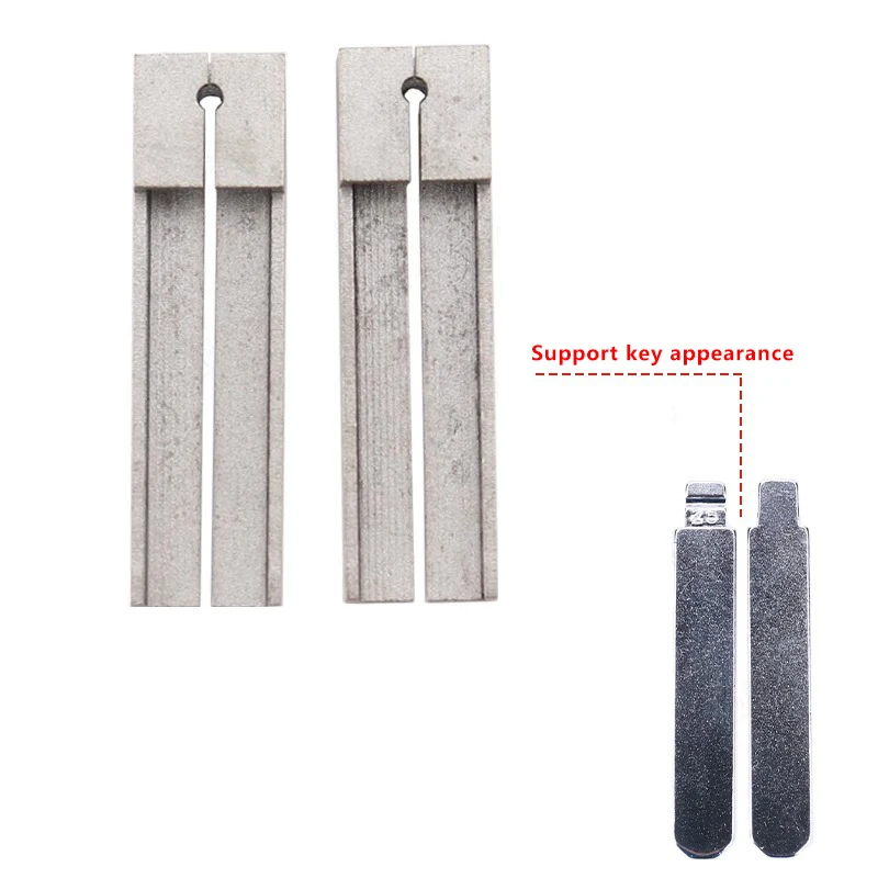 2Pcs Schlüssel Duplizieren Vorrichtung Klemmen Für HON66 Schlüssel Blank Schneiden Maschine Zubehör Vertikale Schlitzen Hilfs Vorrichtung Image