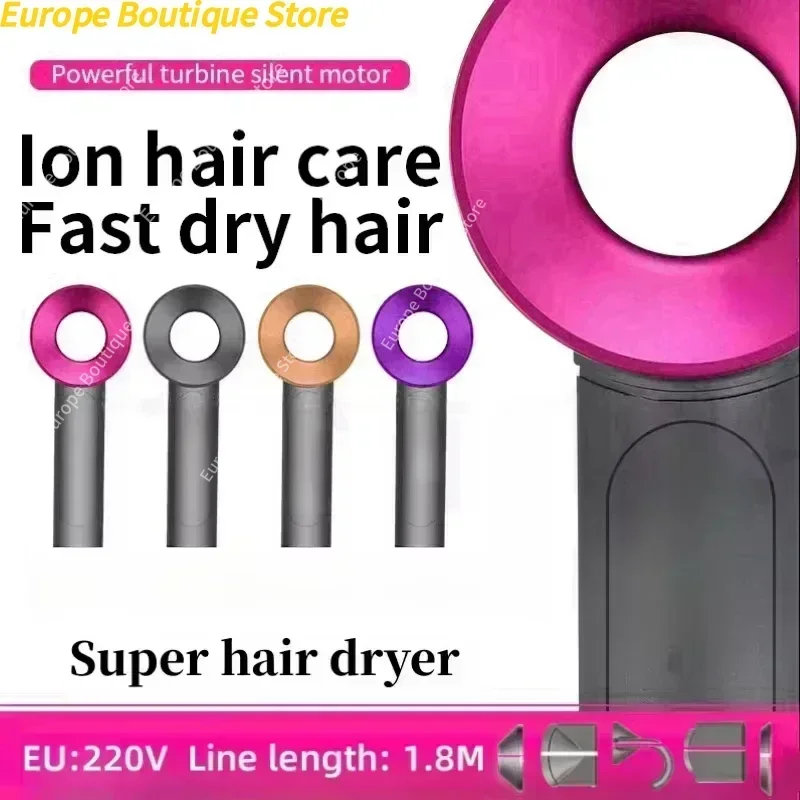 Neuer Super-Haartrockner 220V Blattloser Haartrockner Persönliches Haarpflege-Styling-Gerät mit Negativionen-Technologie Zeitgesteuerter Negativionen-Elektrotrockner Image
