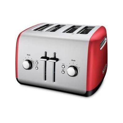 KitchenAid Toaster. 4-Slice Toaster with Illuminated Buttons in Empire Red KMT4115ER