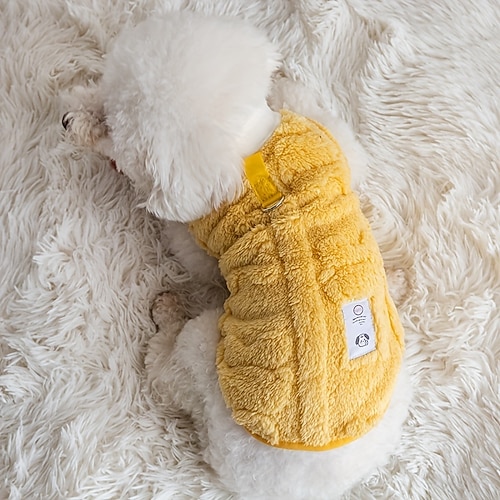 Hunde Katzen Weste Modisch Kuschelig Winter Warm Weich Waschbar Komfortabel Outdoor Sport Hundebekleidung for Bichon Frise Pudel Spitz kleines Haustier Schmetterling Image