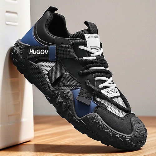 Abenteuer-Trail-Sneaker für Herren mit mehrfarbigen Riemen, atmungsaktiv und strapazierfähig, perfekt zum Wandern, für Outdoor-Sportarten und den Alltag. Image