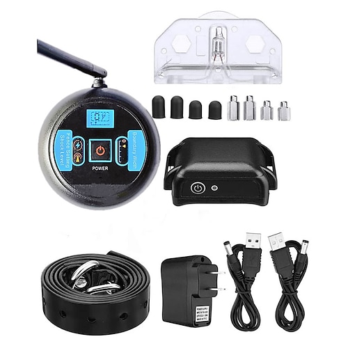 Hundetraining Anti-Bellen Halsband Tragbar Verstellbar Kabellos Hunde Tragbar Trainer Kabellos ABS PC Verhaltenshilfen Für Haustiere Image