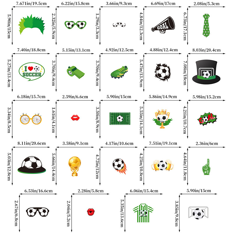 World Soccer Match 2026 More Accessories Football Soccer Funny Reluctant Kid's Adults' Unisex Match Soccer Event Dress Up
