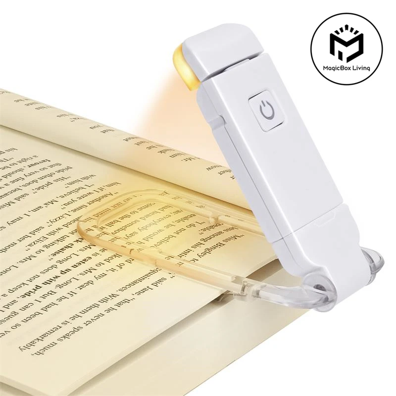 LED USB Rechargeable livre lumière lecture lumière Protection des yeux veilleuse Portable pince bureau lumière signet lire lumière lampe de nuit