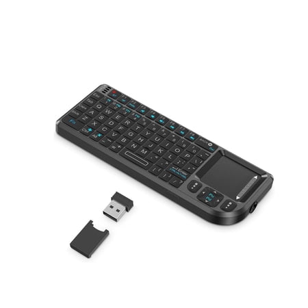 Lunxisen 3 Pcs Classic Wireless Mini Keyboard Mouse Combo Portable Compact Home Office Desktop Laptop Computer Accessories for Work Entertainment