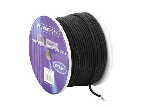 OMNITRONIC Mikrofonkabel 2x0,22 100m sw Image