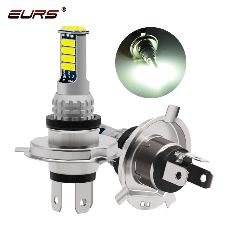 2 pezzi H4 LED luci per auto a doppio colore H8 H9 H11 H7 H3 H1 HB3 HB4 LED lampadina per fari fendinebbia per auto DRL bianco giallo blu blu ghiaccio