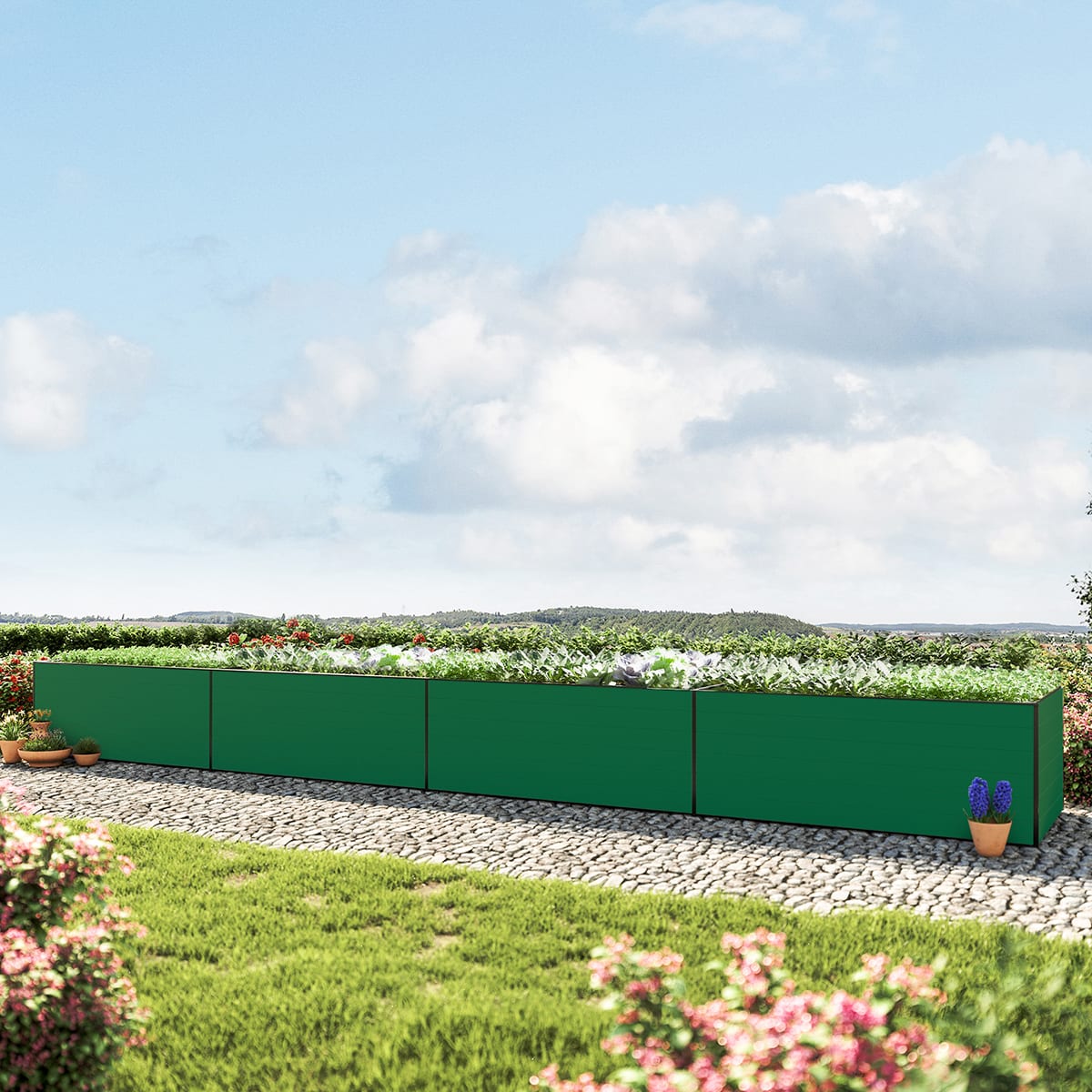 771 x 99 x 77 cm Hochbeet, Grün - (GFPV00488) Image