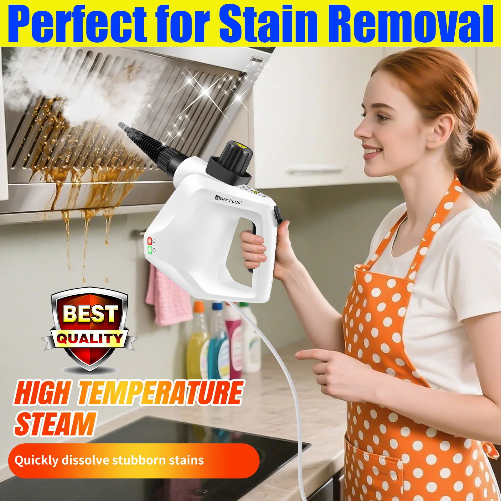 DayPlus 4500 W Dampfreiniger, Hochtemperatur-Jet-Waschmaschine, Dunstabzugshaube für Küche, Klimaanlage, Auto, saubere Maschine, Haushaltsgeräte