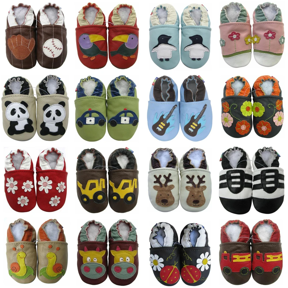 004Carozoo Weiche Lederschuhe Baby Junge Mädchen Kleinkind Schuh Hausschuhe Neue Stil Erste Wanderer Leder Rutschfeste Kinder Schuhe