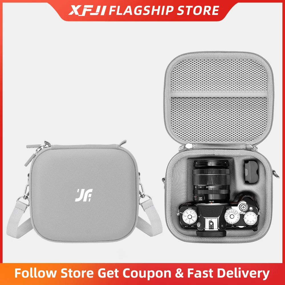 XFJI Reise-Tragetasche für FUJIFILM X-S20/X-T5 Organizer Aufbewahrungstasche PU Schultertasche Tragbare Tasche Kamera-Zubehör Image