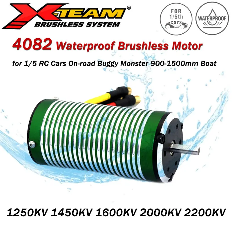 4082 1250/1450/1600/2000/2200KV Wasserdichter bürstenloser Motor für 1/5 RC Car Drift Racing On-Road Buggy Monster 900–1500 mm Boote