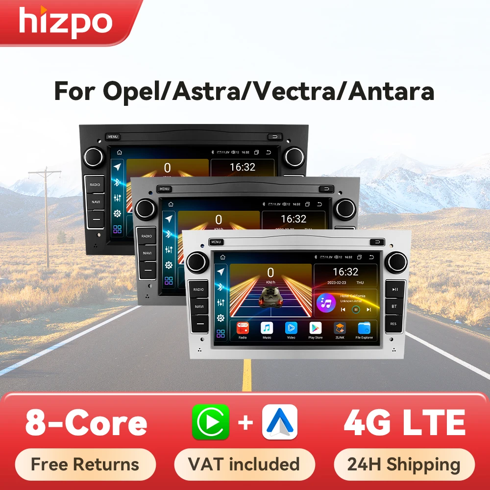 Hizpo 7 "Autoradio Multimedia Für Opel Astra H J 2004 Vectra Vauxhall Antara Zafira Corsa C D Vivaro Meriva Veda CarPlay WIFI BT Image