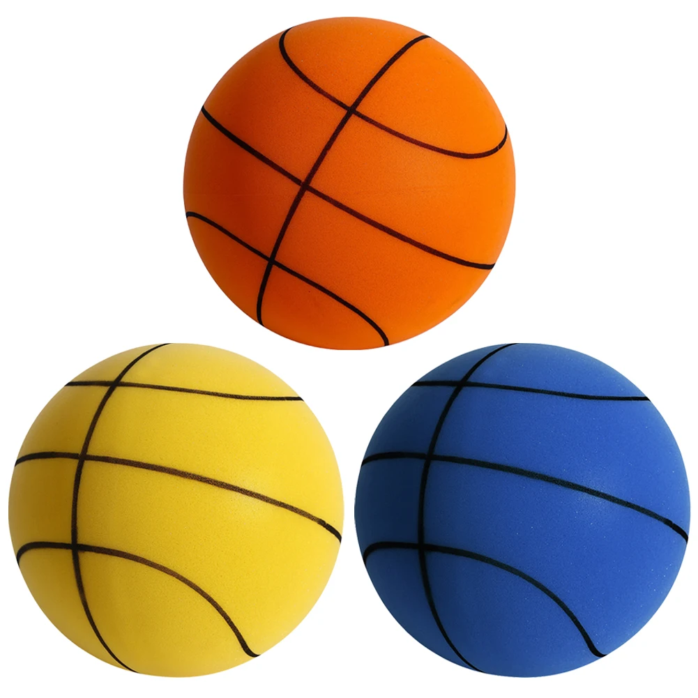 18cm Geräuschloser Basketball Hochelastischer Dribbel-Basketball Stummelnder Springball für Indoor-Sport Image