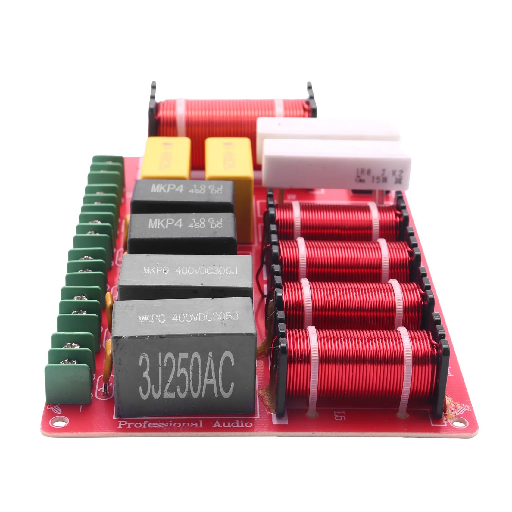 IDUD 300 W 5-Wege-Lautsprecher Audio-Frequenzteiler 2 Hochtöner 2 Mitte + 1 Bass-Lautsprecher Crossover für Home-Audio-System Image