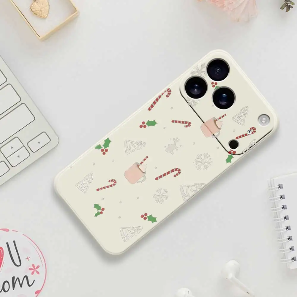 Weihnachtsstil Handyhülle für iPhone 17 Pro Max 17 Air 16 15 14 13 12 11 Pro Max XS Max 7 8 Plus 16e 16 15 Plus TPU Cover Coque Image