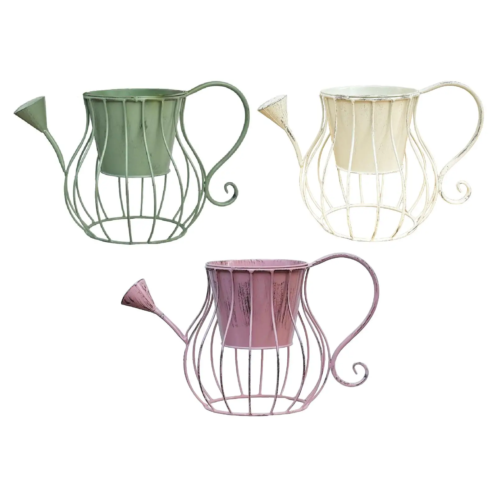 Gießkanne geformter Blumentopf, Garten-Blumenpflanzer für Terrasse, Hof, Garten Image