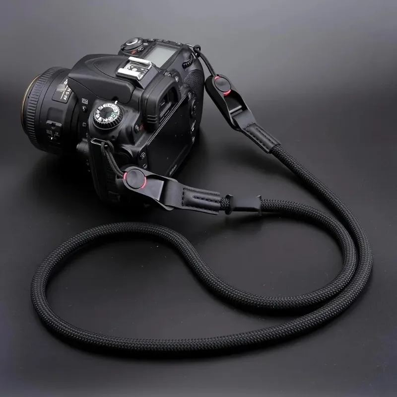 Kameragurt, verstellbar, Schnellverschluss, langlebiges Polyamid-Kletterseil für spiegellose DSLR-Kameras für Nikon, Canon, Sony, Fuji Image