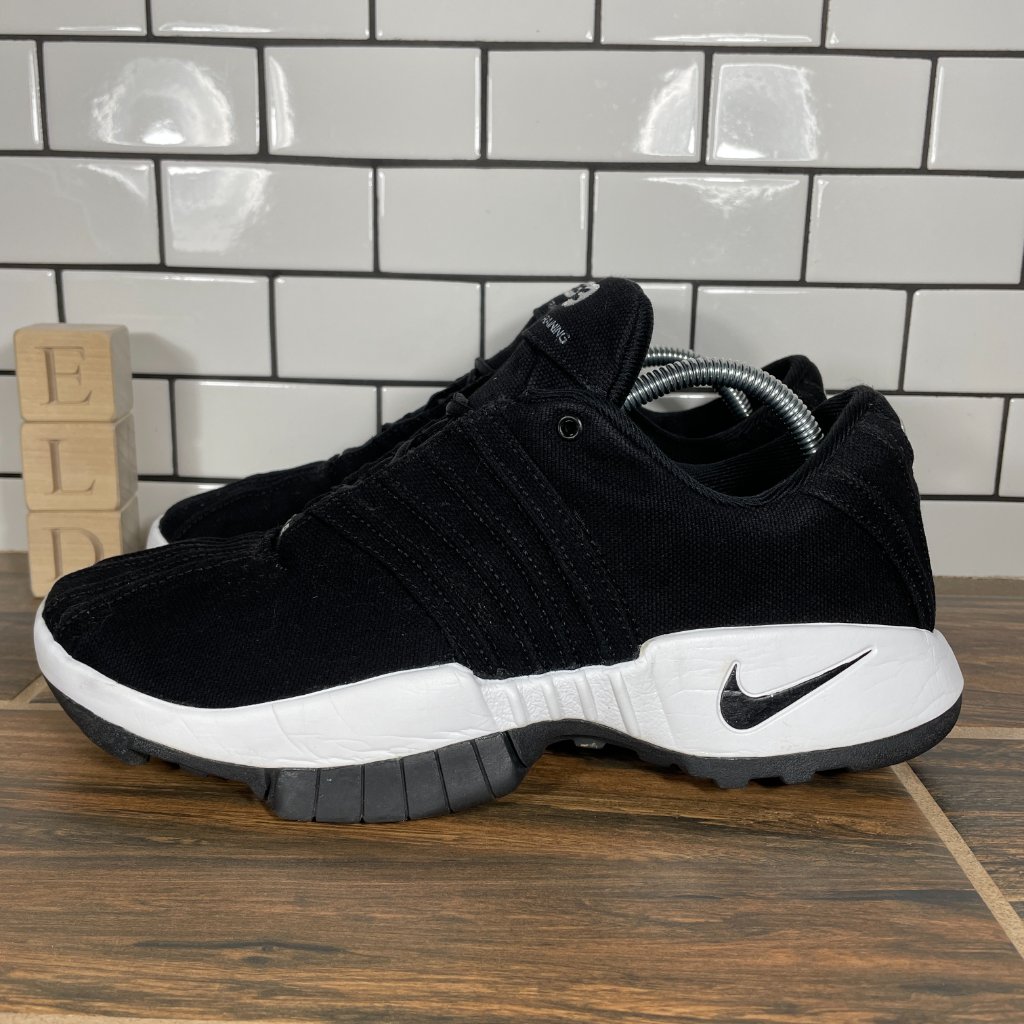 Nike Shoes | Vintage Nike Air Cross Training Mens Size 10 Shoes Black Canvas Athletic Sneaker | Color: Black | Size: 10
