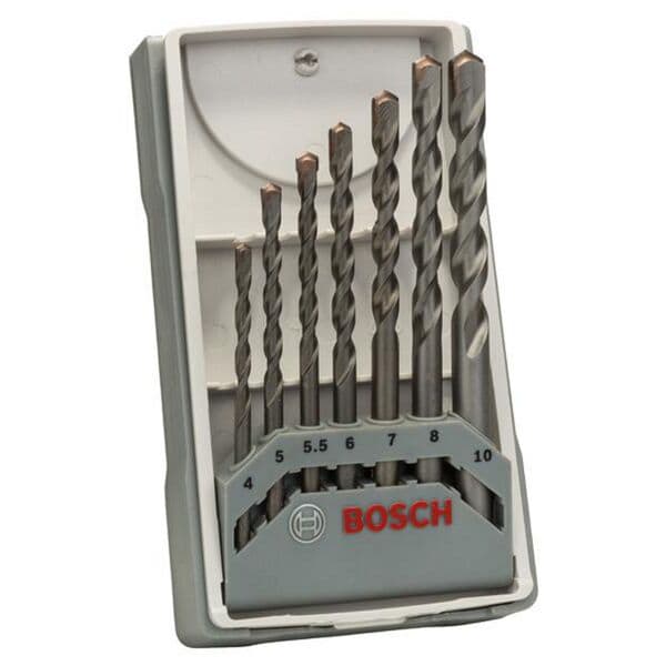 BOSCH 7-tlg. Betonbohrer Set »CYL-3 Silver Percussion« 4 - 10 mm Image
