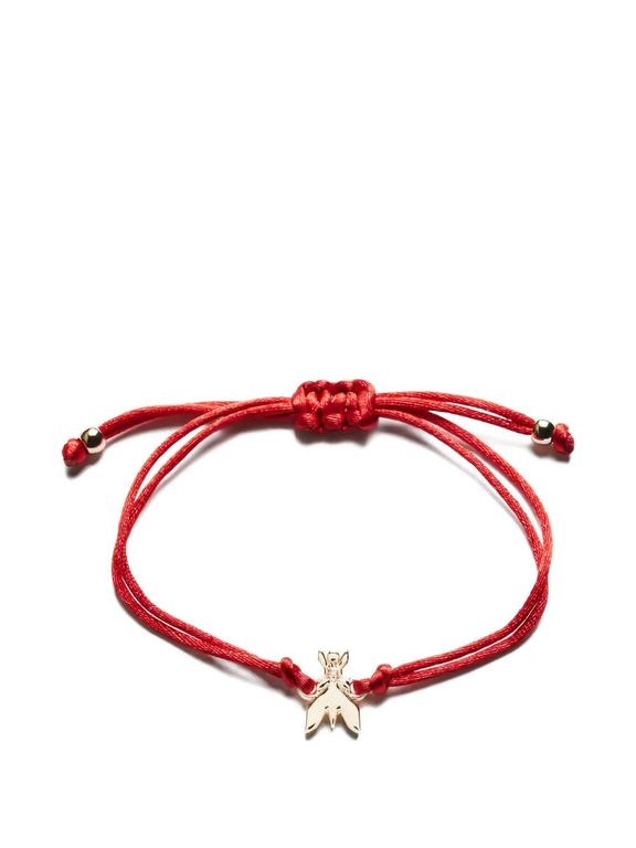 Lucky Logo-Charm Bracelet - Red - Patrizia Pepe Bracelets