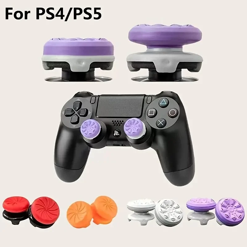 Poignée de pouce en Silicone pour jeux vidéo, 2 pièces, pour Ps4/ps5, capuchon Booster de Joystick FPS, accessoires de contrôleur de jeu vidéo