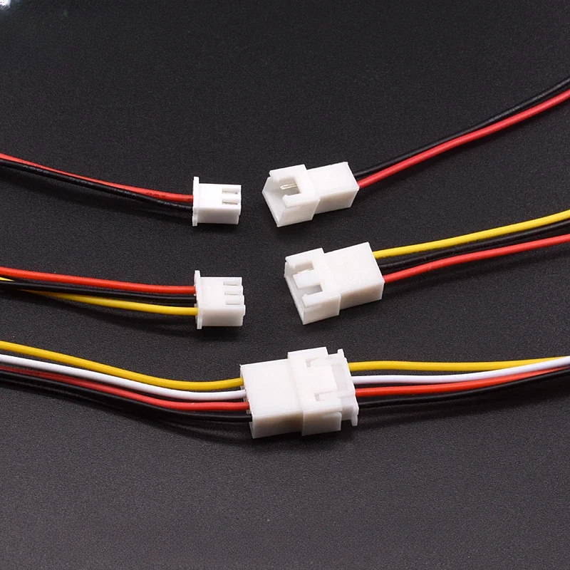 10 PZ JST XH2.54 XH 2.54mm Cavo Connettore 2P/3P/4P/5P/6 Pin Passo Maschio Femmina Presa di corrente 10 cm/20 cm/30 cm Lunghezza 26AWG