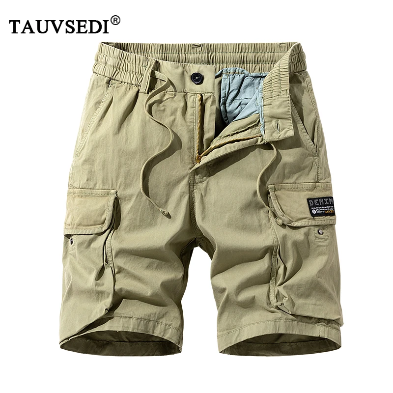 Sommer Männer Baumwolle Cargo-Shorts Herren Jogger Sport Casual Strand Shorts Mann Bermuda Streetwear Outdoor Fashion Shorts Hosen Hosen Image