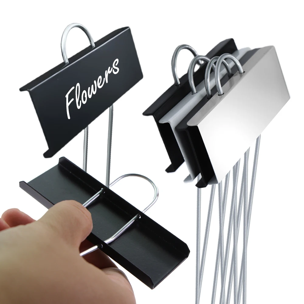 8/15/30/50 Stück wetterfeste große Zink-Metall-Pflanzenetiketten, Gartenetiketten für drinnen und draußen, Bonsai-Blumen-Klassifizierungsschild-Marker Image