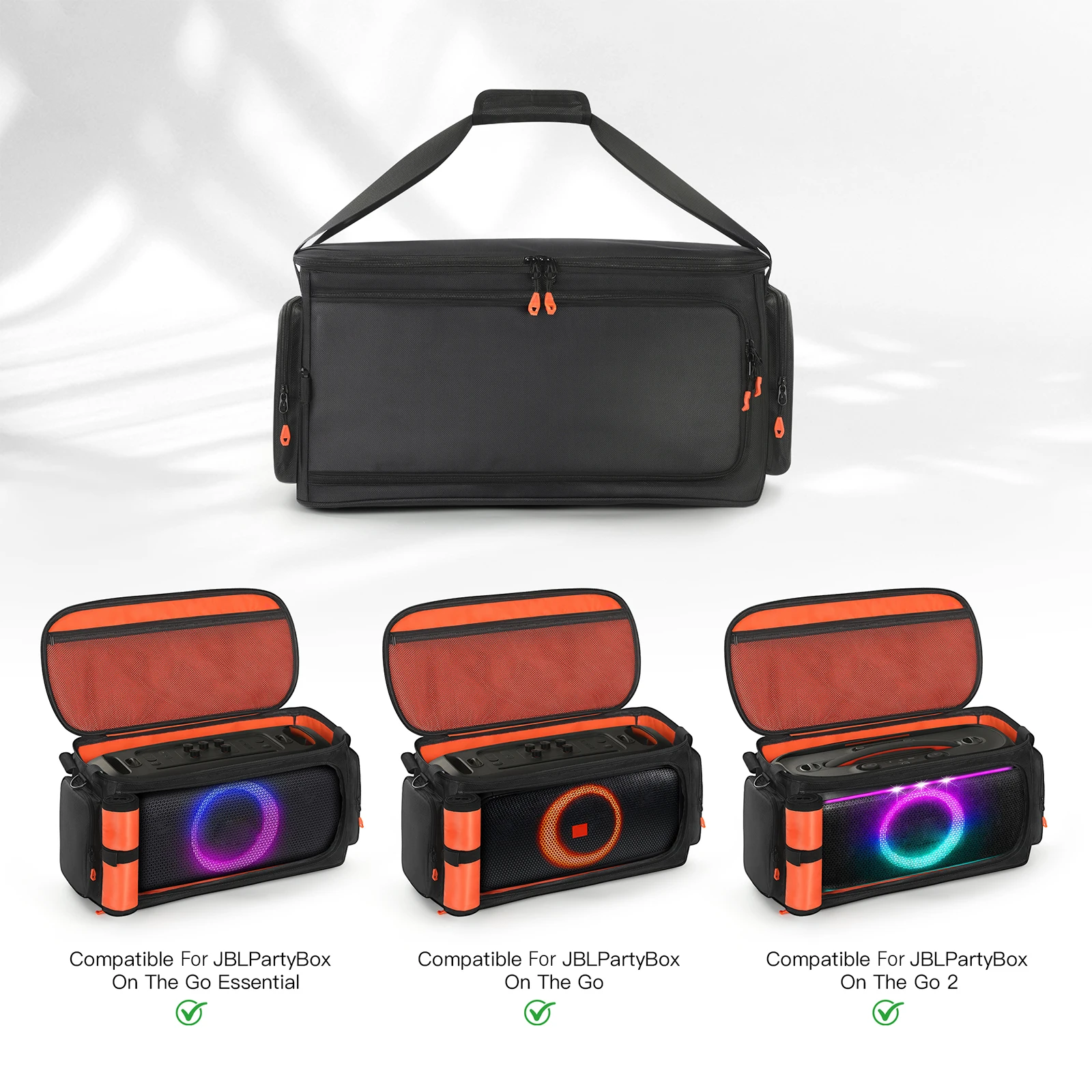 Reise-Aufbewahrungstasche Stoßfeste Tragbare Lautsprechertasche mit Schultergurt für JBL PartyBox On The Go 2 Lautsprecher Staubschutzhülle Image