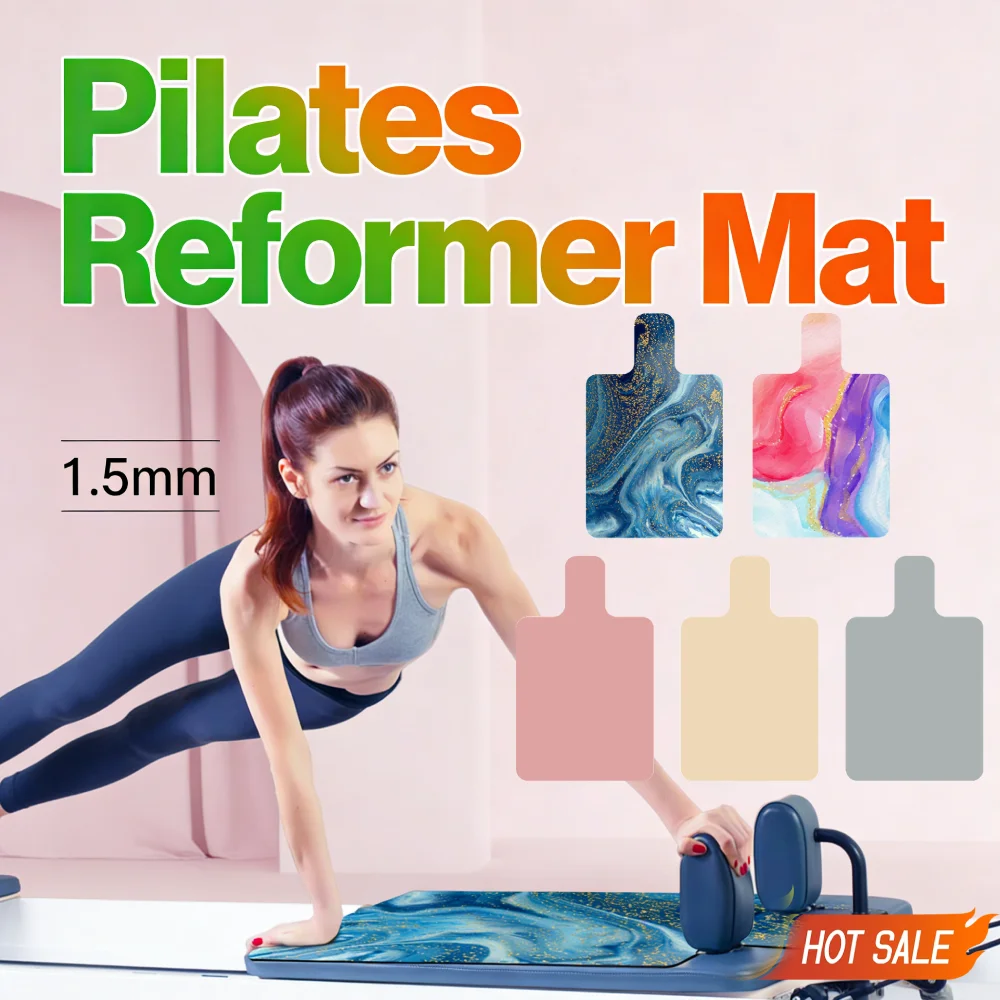 Pilates Reformer Matte Schweißabsorbierende Pilates Reformer Abdeckung Tragbares Pilates Reformer Handtuch für Gleichgewichtstraining Image