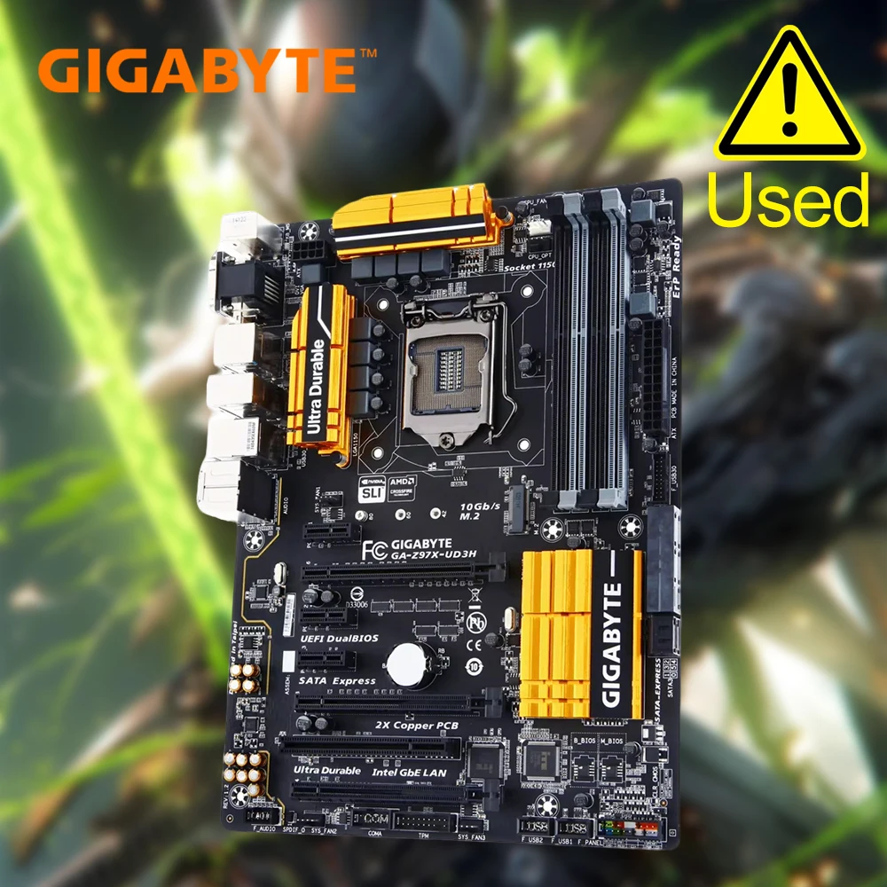 GIGABYTE GA-Z97X-UD3H (Umfrage. 1.2) LGA1150 Intel Z97 HDMI USB 3.0 ATX Intel Motherboard Image