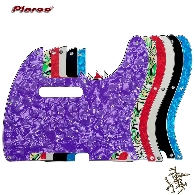 Pleroo Custom Gitarrenteile -* Für US-Standard 8 Schraubenlöcher 62'' Jahr Tele Telecaster Gitarren-Schlagbrett-Kratzplatte, mehrfarbig Image