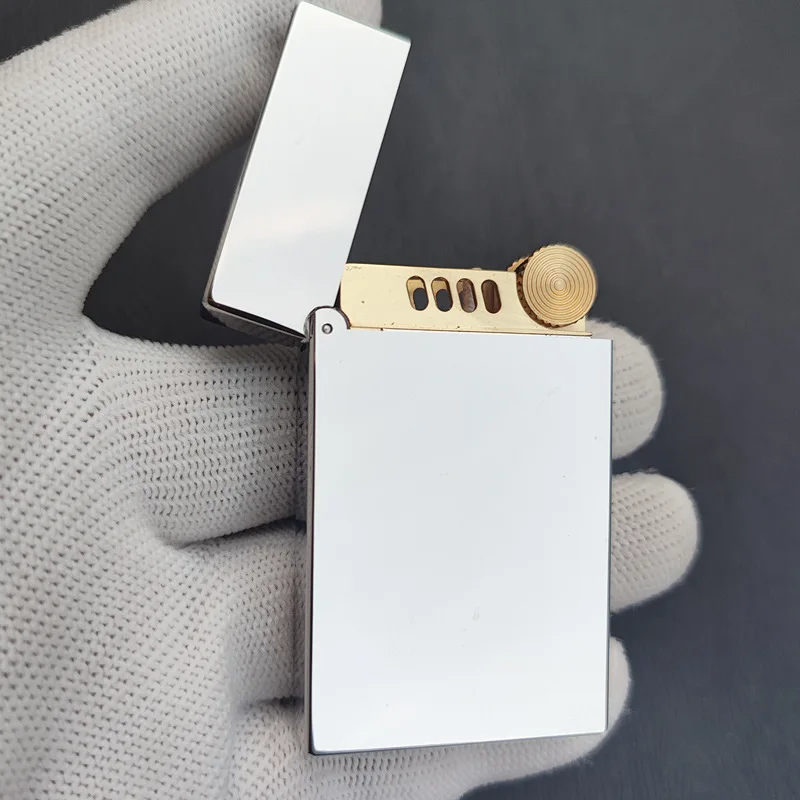 ZORRO 552 Feuerzeug mit Klavierklang, aus weißem Nickel-Messing, graviertes Feuerzeug, Zigarettenzubehör, Geschenk für Männer Image