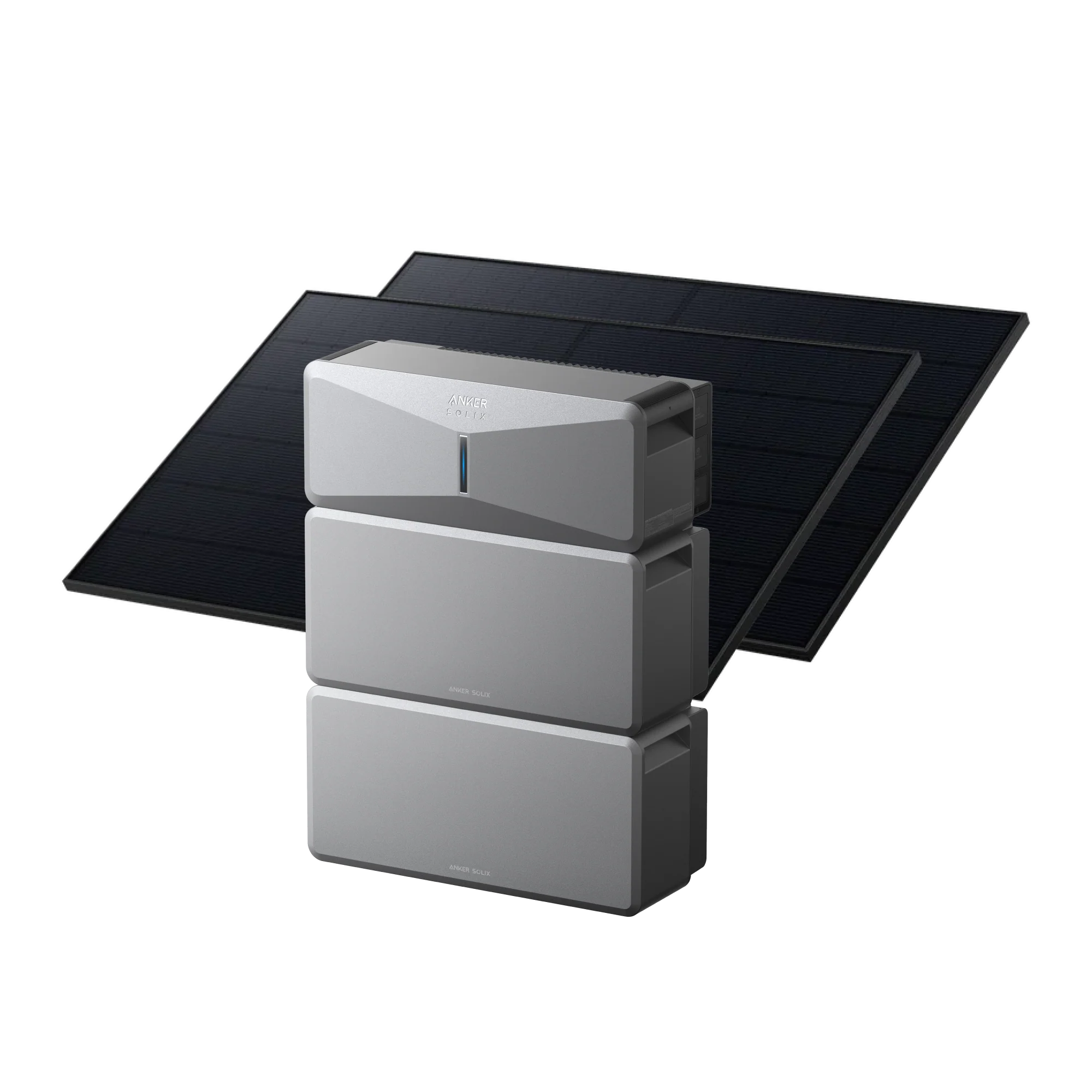 E10 (Power Module + 2× Battery) Solar Generator + 2× 405W Rigid Solar Panels