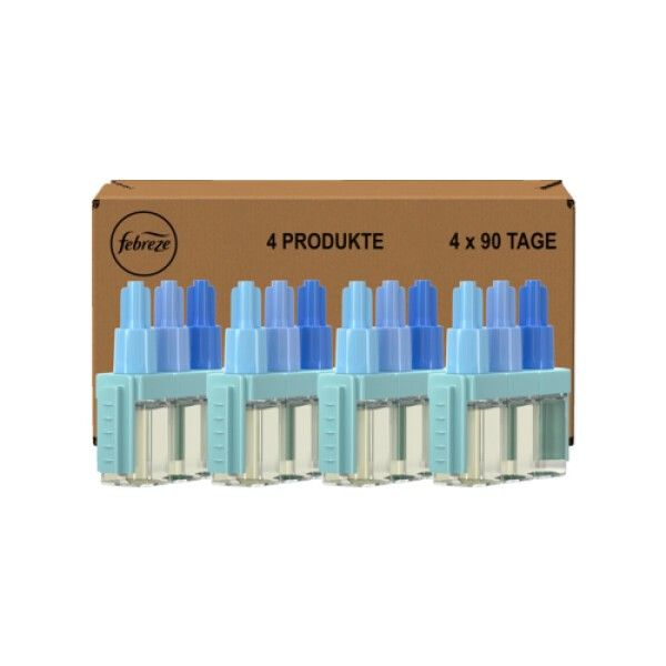 Febreze 3Volution spina profumata 4 ricariche Pure Fresh 4x20 ml