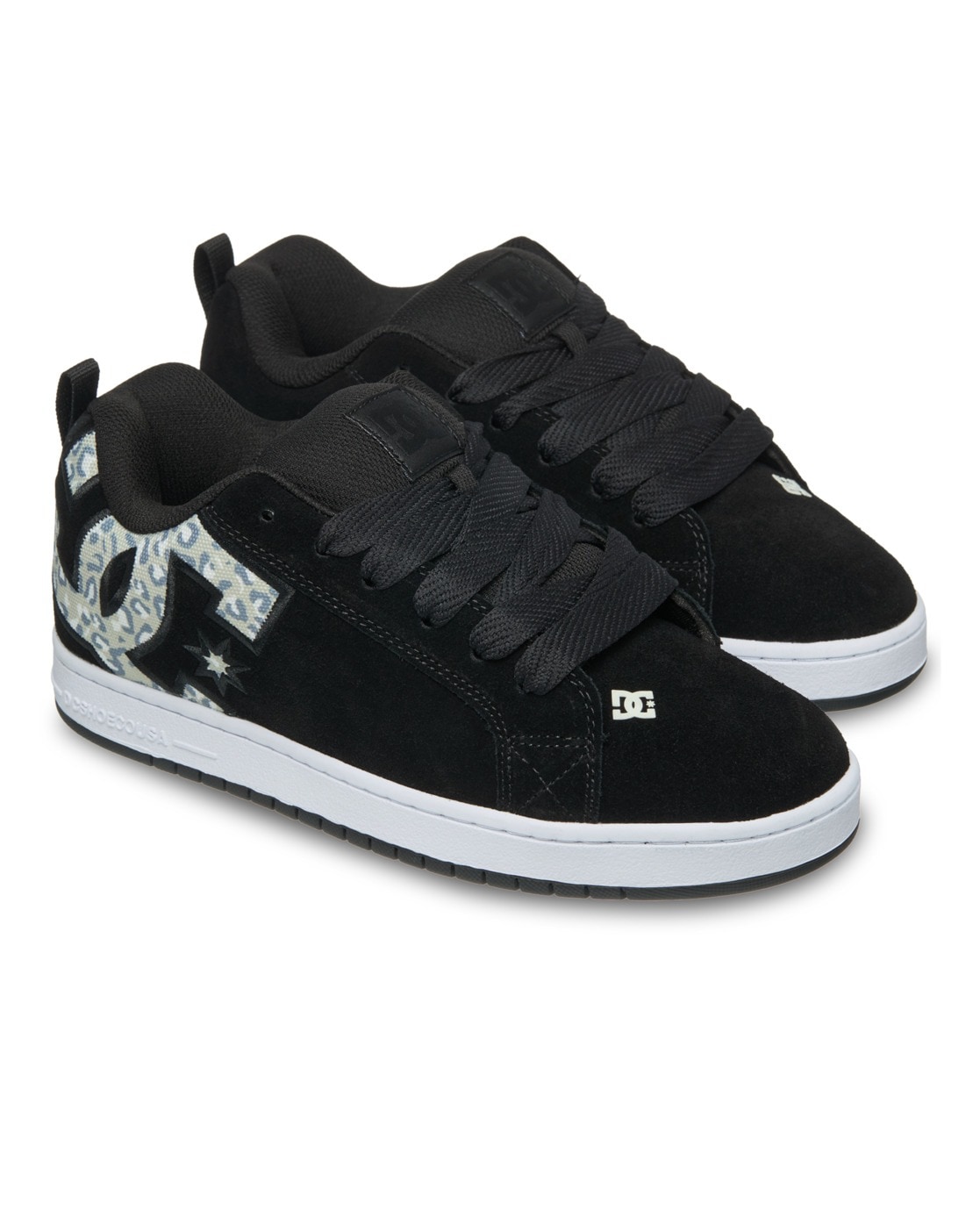 Schnürschuh DC SHOES "Court Graffik", Damen, Gr. 8(40,5), cheetah, Obermaterial:Obermaterial: Leder (Kuh) / Futter: Textil / Außensohle: Gummi;, Schuhe Schnürschuh Image