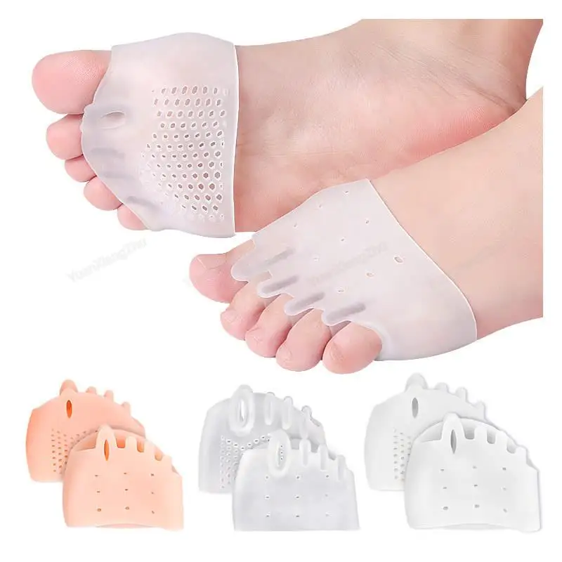 Vorfußpolster, Schuhpolster, Silikon-Einlegesohlen, orthopädische, bequeme Schuheinlagen, Zehentrenner für Damen, Fußpflegeprodukte, Schmerzlinderung Image