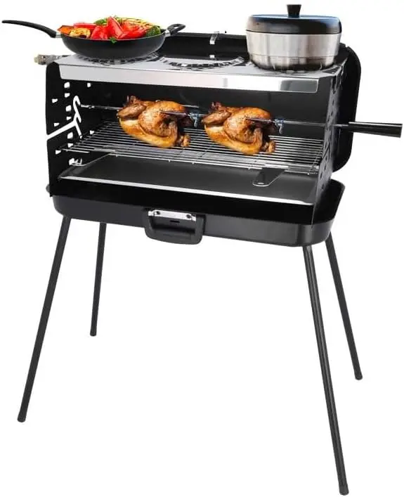 Tragbarer Camping-Gasgrill | Klappbarer Koffergrill mit 3 Brennern | 50 mbar | Kostenloser Versand aus Deutschland | Schnelle Li Image