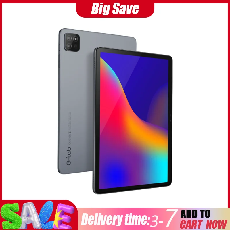 G-Tab T9 Tablet 10,1 Zoll IPS 1280x800 Augenschutz RK3562 Quad-Core 2,0 GHz 6 GB (3+3) RAM 64 GB + 128 GB Erweiterbar Android 14 Image