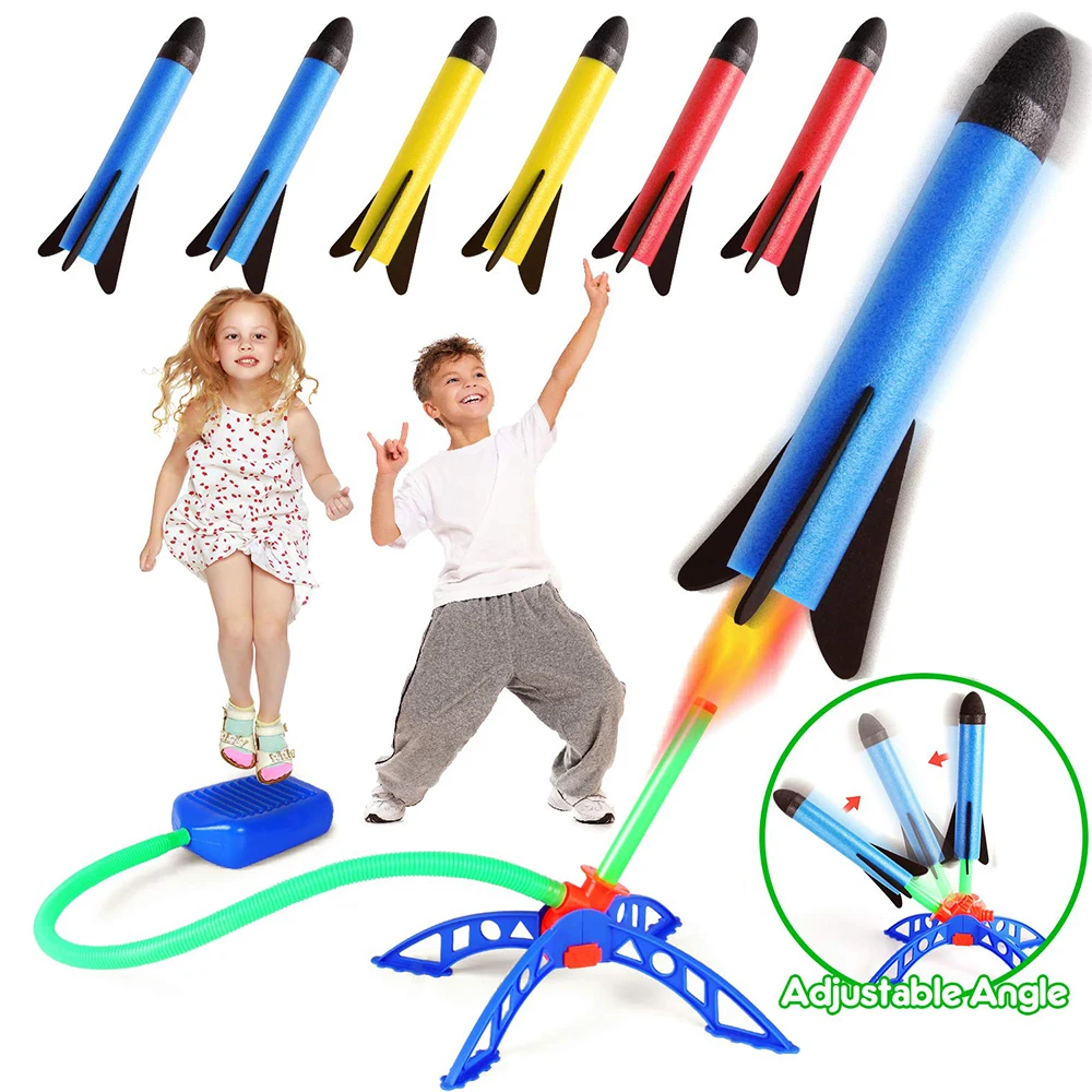 Air Rocket Fußpumpe Launcher Outdoor Air Pressing Pedal Soaring Rocket Toy Kids Game Suit Jumping Sport Game Kids Toy Gift Image