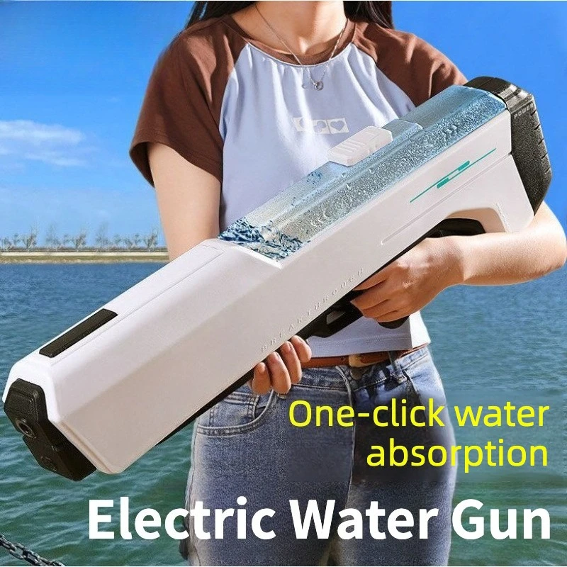 Automatische Hochdruck-Elektro-Wasserpistole für Kinder – Sommer-Outdoor-Pool-Kampfspiele, Wasserspielzeug-Geschenk für Kinder