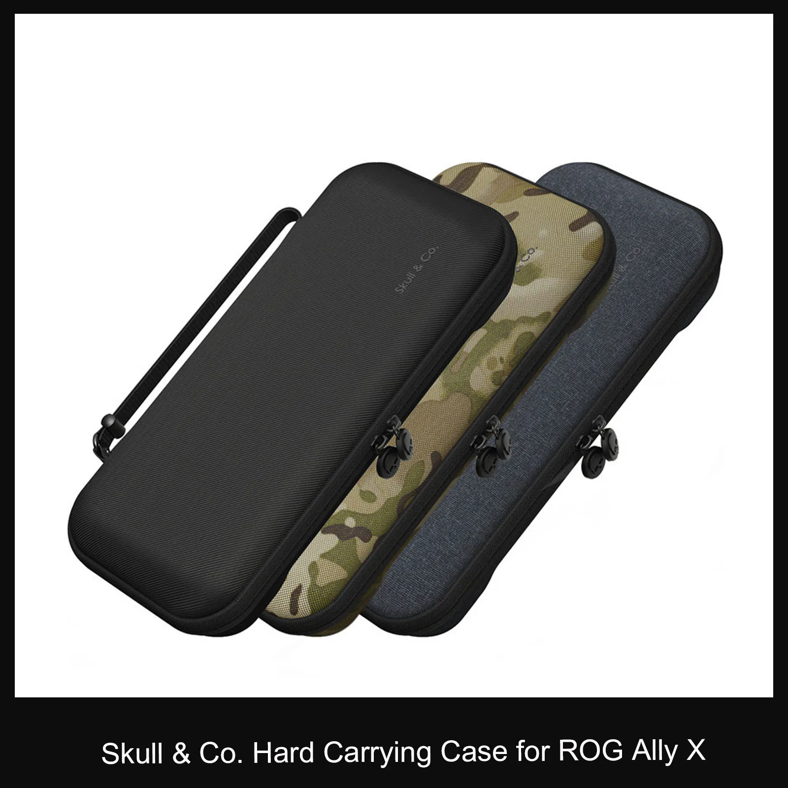 Skull & Co. EDC-Hülle, tragbare Hartschalen-Aufbewahrungstasche, schlanke Tragetasche für die ROG Ally X-Spielekonsole Image